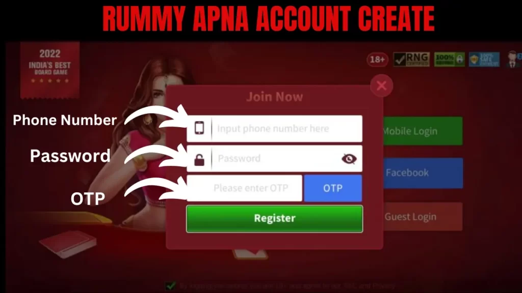 Rummy Apna Account Create