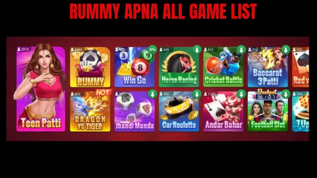 Rummy Apna All Game List
