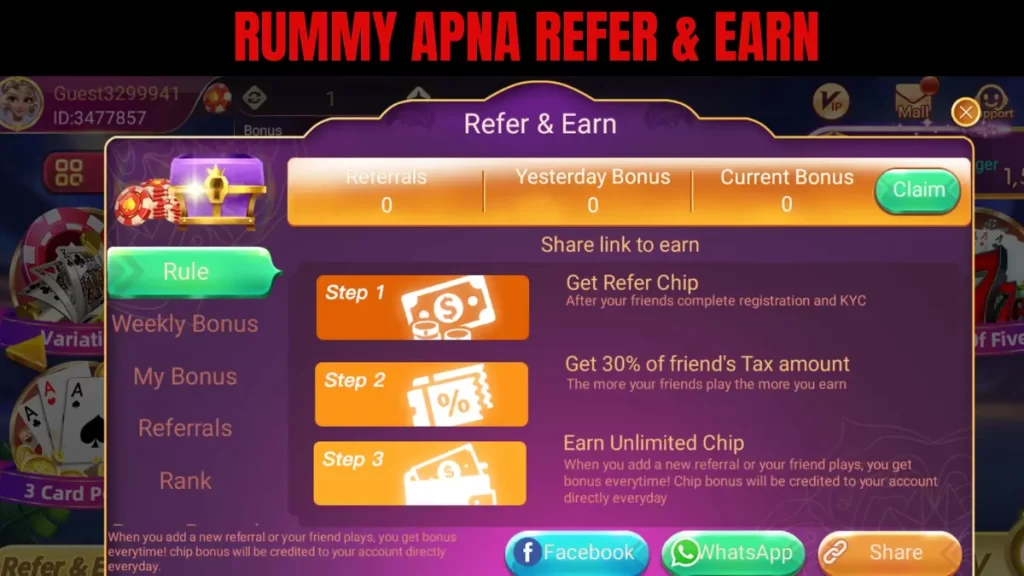 Rummy Apna Refer & Earn