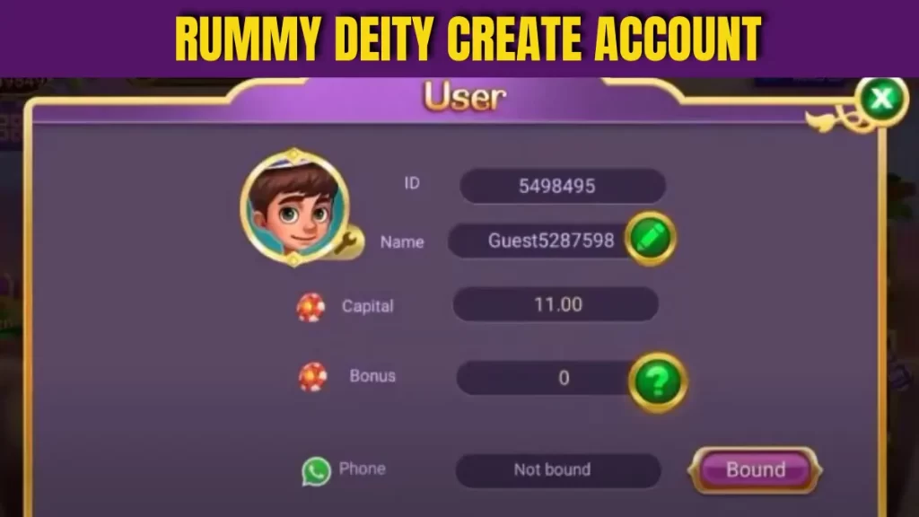 Rummy Deity Account Create, Rummy Deity Apk 51 Bonus