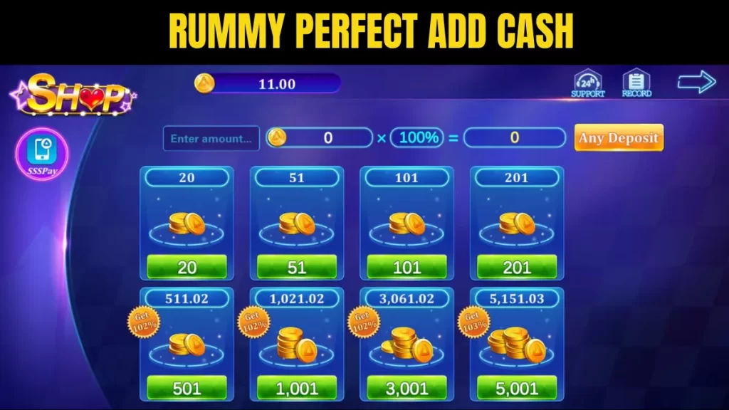 Rummy Perfect Add Cash