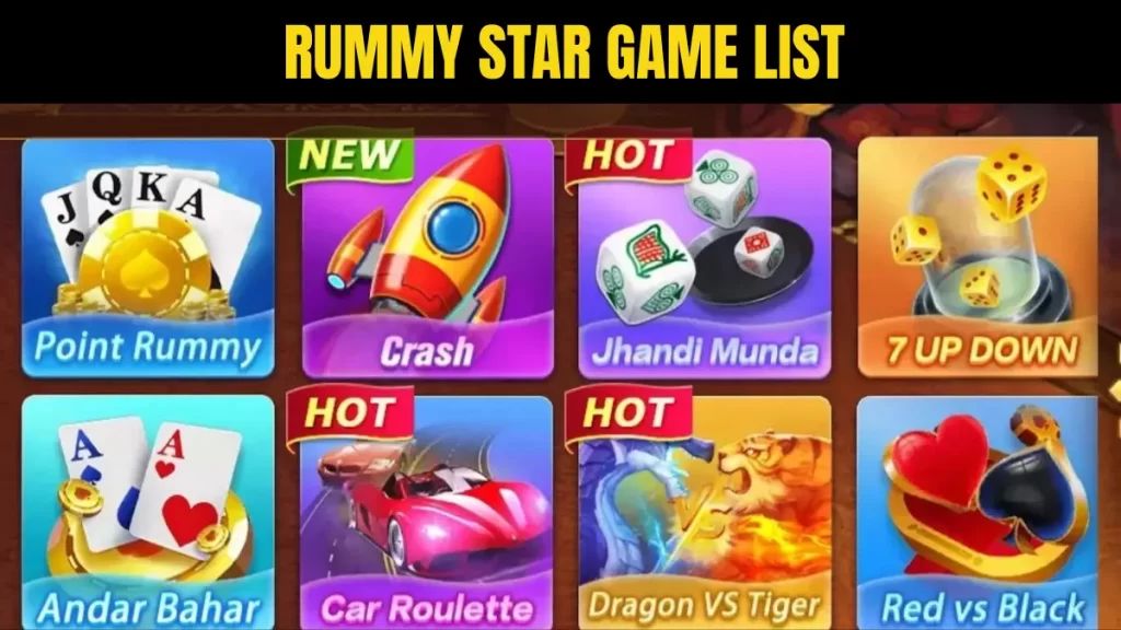 Rummy Star Game List, All Star Rummy