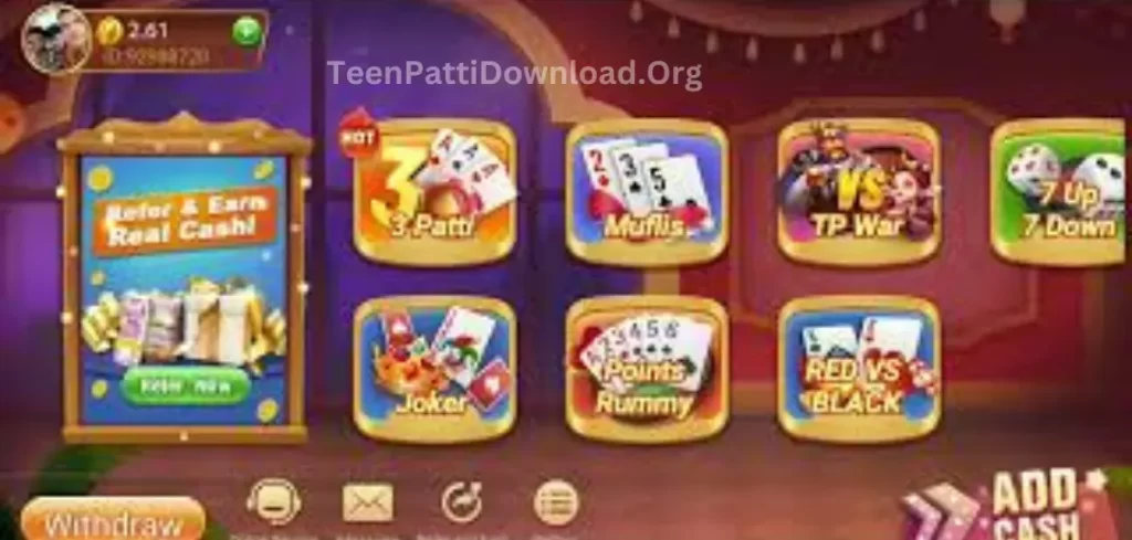 How Many Types of Games Available in Teen Patti King